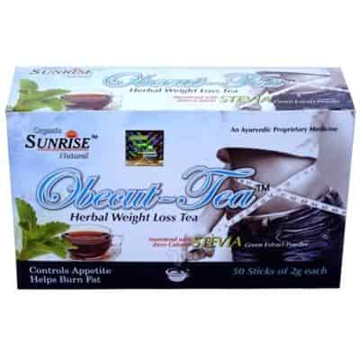 Buy Sunrise Organic Obecut Tea ( Stevia ) Formula of Ayurved
