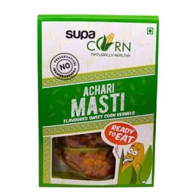 Buy Supafood Sweet Corn Kernels with Achari Masti Flavour Pack of 6