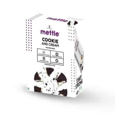 Buy Swasthum Mettle Cookies and Cream Protein Bar Pack of 6