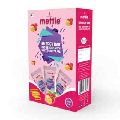 Buy Swasthum Mettle Red Berries With White Chocolate Energy Bar Pack of 12