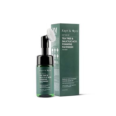 Buy Zayn & Myza Tea Tree and Salicylic Acid Foaming Facewash for Men