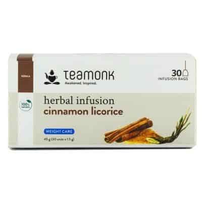 Buy Teamonk Cinnamon Licorice Herbal Tea Herbal Infusion Tea 30 Tea Bags