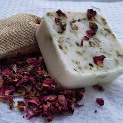 Buy The Herbal Blend Goat Milk Soap With Rose Petals