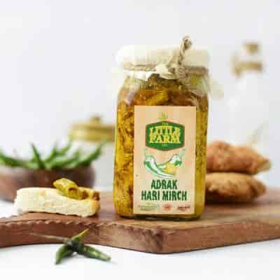 Buy The Little Farm Co Homemade Adrak Hari Mirch Pickle
