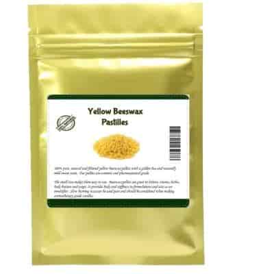 Buy The Organic Factory Yellow Beeswax Pastilles 100% Pure and Natural