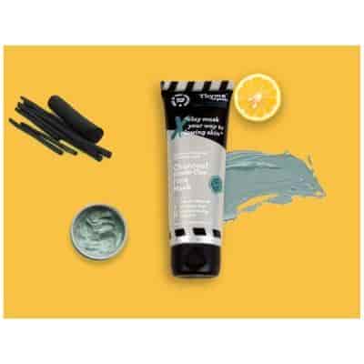 Buy Thyme Organic Charcoal Glacier Clay Face Mask
