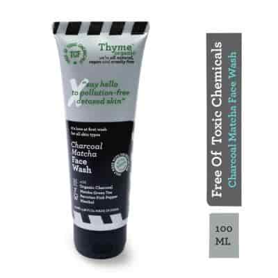 Buy Thyme Organic Charcoal Matcha Face Wash