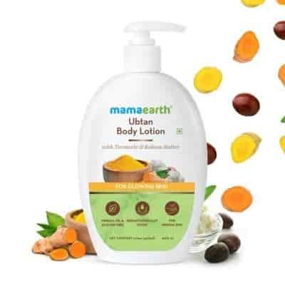 Buy Mamaearth Ubtan Body Lotion with Turmeric & Kokum Butter for Glowing Skin