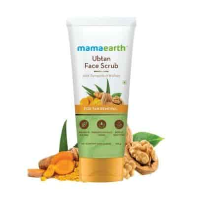 Buy Mamaearth Ubtan Face Scrub with Turmeric & Walnut for Tan Removal