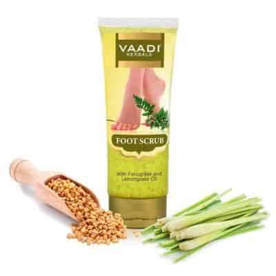 Buy Vaadi Herbals Foot Scrub with Fenugreek and Lemongrass Oil