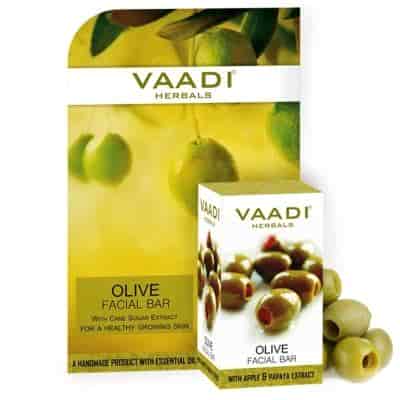 Buy Vaadi Herbals Olive Facial Bar with Cane Sugar Extract