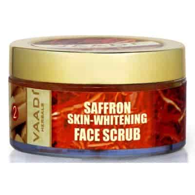 Buy Vaadi Herbals Saffron Skin Whitening Face Scrub, Walnut Scrub and Cinnamon Oil