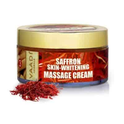Buy Vaadi Herbals Saffron Skin - Whitening Massage Cream - Basil Oil and Shea Butter