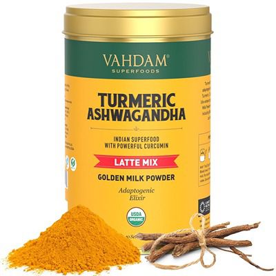 Buy Vahdam Turmeric Ashwagandha Latte Golden Milk Powder