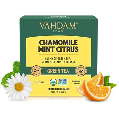 Buy Vahdam Chamomile Mint Citrus Green Tea