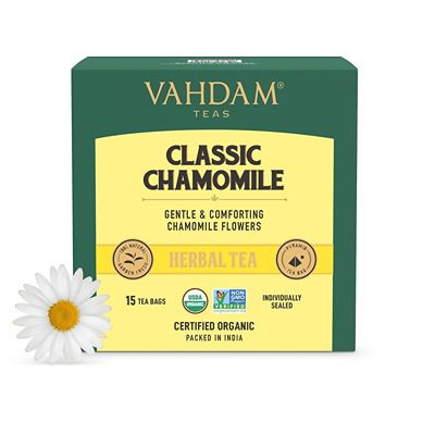 Buy Vahdam Classic Chamomile Herbal Tea Tisane