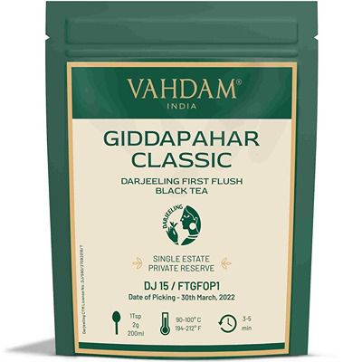 Buy Vahdam Giddapahar Classic Darjeeling First Flush Black Tea ( DJ 15/2022 )