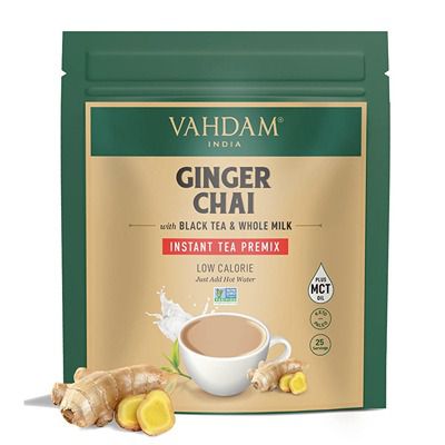 Buy Vahdam Ginger Chai Insant Tea Premix