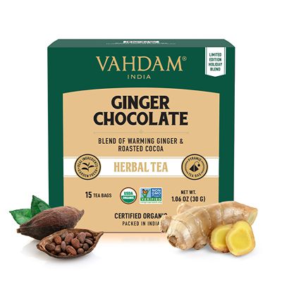 Buy Vahdam Ginger Chocolate Herbal Tea Tisane
