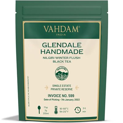 Buy Vahdam Glendale Handmade Nilgiri Winter Flush Black Tea ( INV 599/2022 )