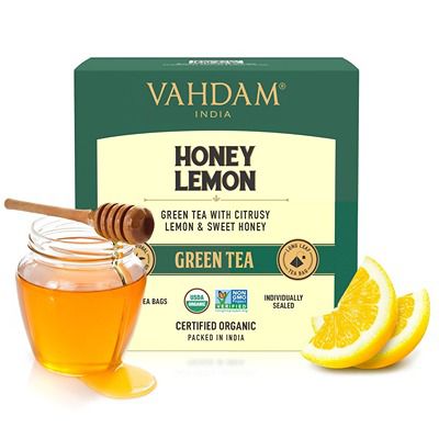 Buy Vahdam Honey Lemon Green Tea