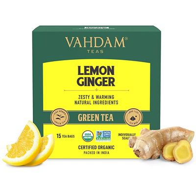 Buy Vahdam Lemon Ginger Green Tea