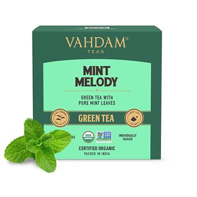 Buy Vahdam Mint Melody Green Tea