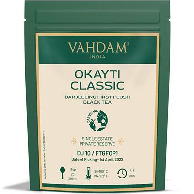 Buy Vahdam Okayti Classic Darjeeling First Flush Black Tea ( DJ 10/2022 )