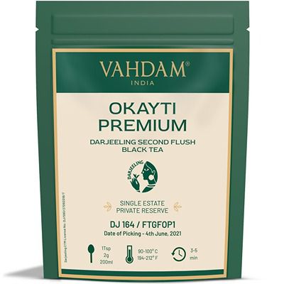 Buy Vahdam Okayti Premium Darjeeling Second Flush Black Tea ( DJ 164/2021 )