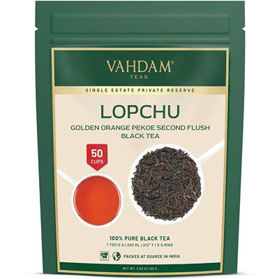 Buy Vahdam Lopchu Golden Orange Pekoe Darjeeling Second Flush Black Tea
