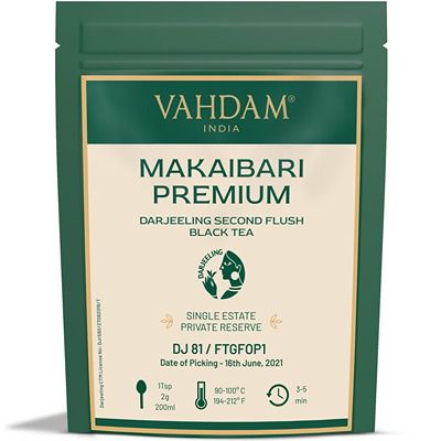 Buy Vahdam Makaibari Premium Darjeeling Second Flush Black Tea ( DJ 81/2021 )