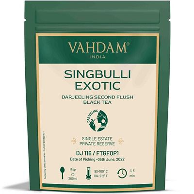 Buy Vahdam Singbulli Exotic Darjeeling Second Flush Black Tea ( DJ 116/ 2022 )