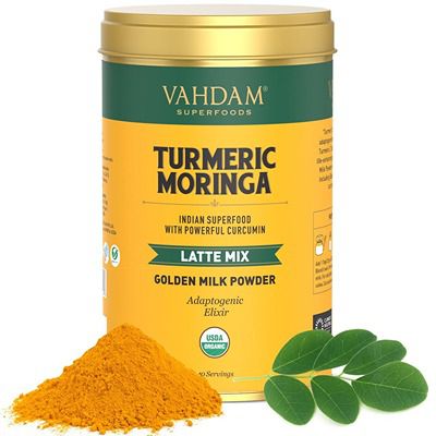 Buy Vahdam Turmeric Moringa Latte Golden Milk Powder