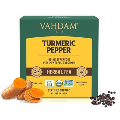 Buy Vahdam Turmeric Pepper Herbal Tea