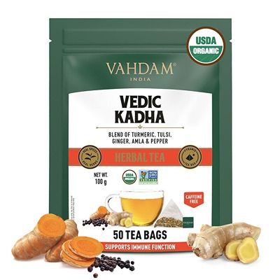 Buy Vahdam Vedic Kadha Herbal Tea Tisane