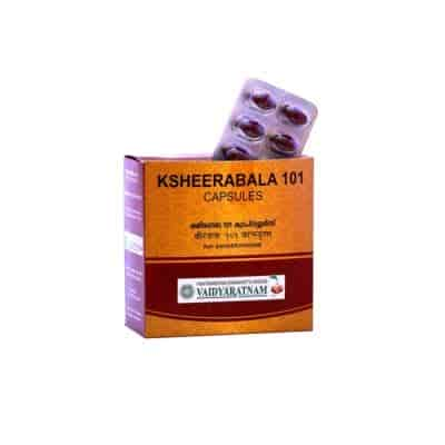 Buy Vaidyaratnam 101 Ksheerabala Soft Gel Caps