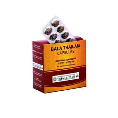 Buy Vaidyaratnam Bala Thailam Soft Gel Caps