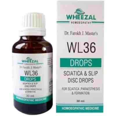 Buy Wheezal WL - 36 Sciatica And Slip Disc Drops