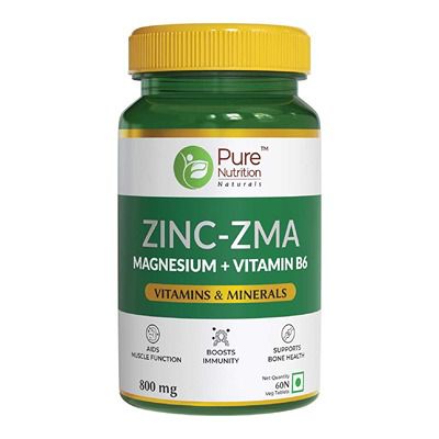 Buy Pure Nutrition Zinc-ZMA 800 mg Veg Tablets