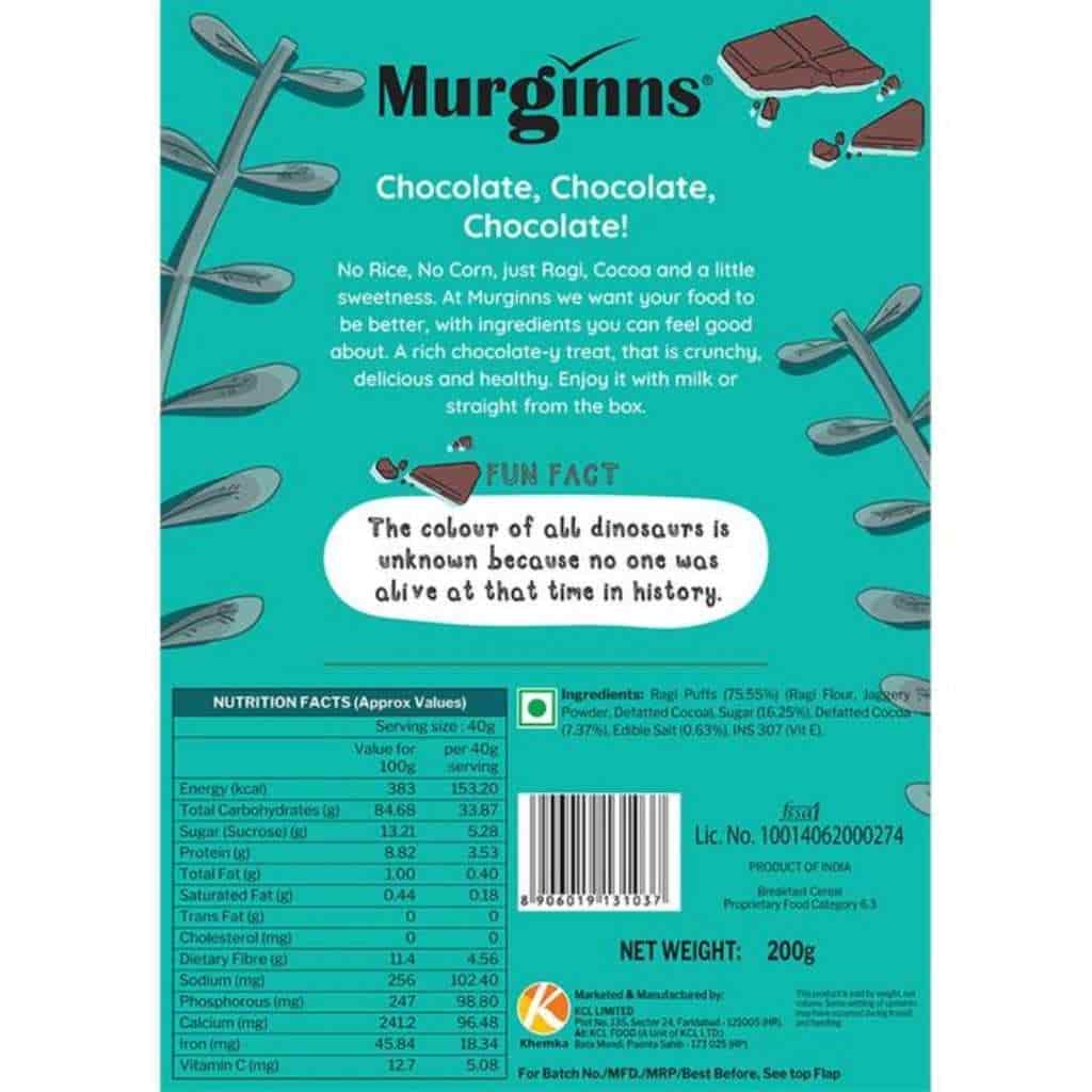 Murginns Ragi Crispies Chocolate
