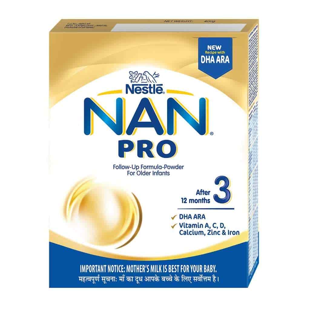 Nestle Nan Pro 3 Follow-Up Formula Powder - Stage 3 - After 12 Months