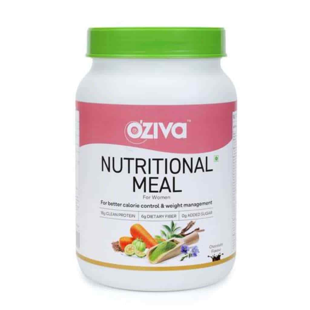 Oziva Nutritional Meal Women High Protein Meal Replacement Shake With Ayurvedic Herbs 500 Grams 16 Servings