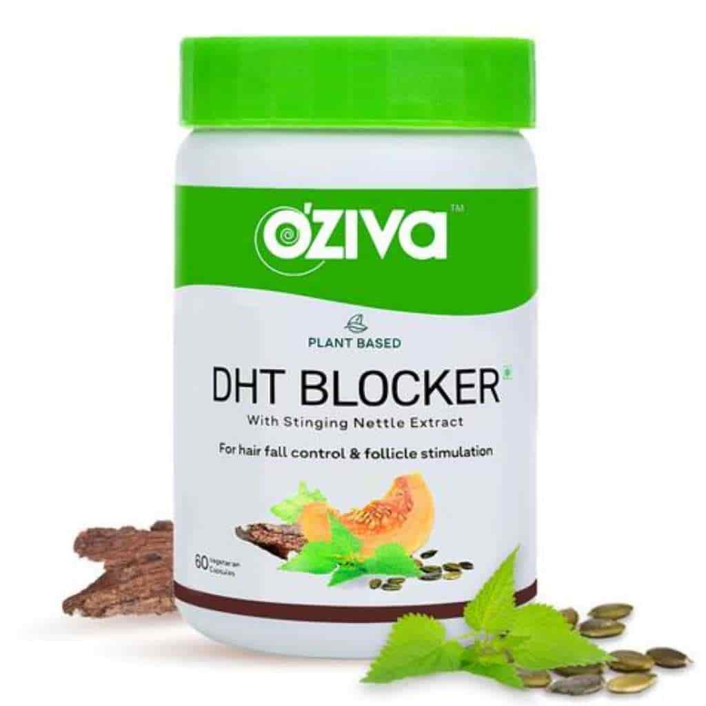 Oziva Plant Based Dht Blocker With Stinging Nettle Beta Sitosterol Pumpkin Seed Pine Bark