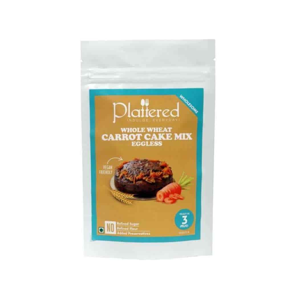 Plattered Whole Wheat Carrot Cake Mix+Brownie Mix 240 Grams+220 Grams