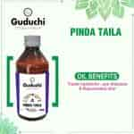 Guduchi Ayurveda Pinda Taila Effective In Gout Varicose Veins & Sprains Cures Burning Redness & Rejuvenate Skin Helps Relieve Body Pain