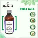 Guduchi Ayurveda Pinda Taila Effective In Gout Varicose Veins & Sprains Cures Burning Redness & Rejuvenate Skin Helps Relieve Body Pain