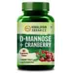 Himalayan Organics D-MANNOSE+CRANBERRY Antioxidant Rich Supplement for Kidney Health & Urinary Tract Infection