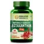 Himalayan Organics Naturally Sourced Astaxanthin 4mg Antioxidant for Skin Eye & Energy