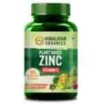 Himalayan Organics Plant Based Zinc with Vitamin C Builds Immunity & Anti Inflammation Acne Support