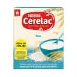 Nestle Cerelac Fortified Baby Cereal with Milk Rice - from 6 Months